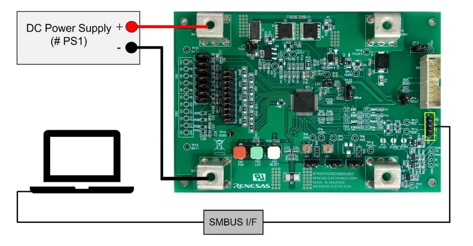 アプリケーション回路図 - Renesas Electronics RAJ240090/100 R-BMS F 評価キット